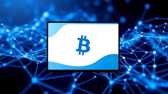 thumbnail-7 Bitcoin Core software interface with digital patterns.