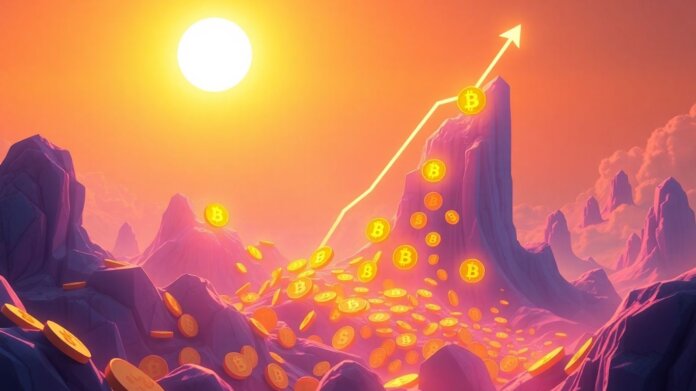 Crypto bull market growth and digital finance future.