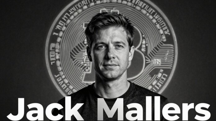 Portrait of Jack Mallers with Bitcoin influence.