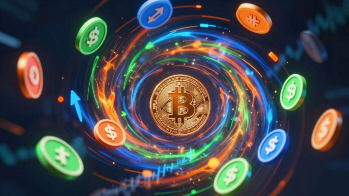 Altcoin index chart showing cryptocurrency growth potential.