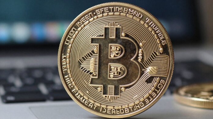 Bitcoin coin, digital currency, financial investment